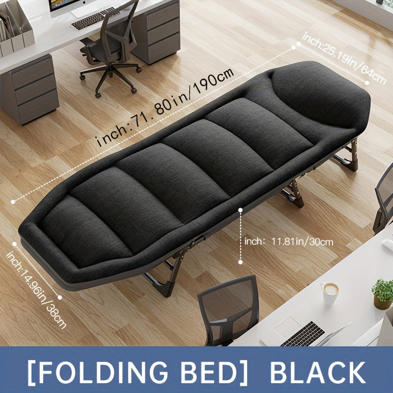 Outdoor Folding Bed Single Lounger Nap Bed For Camping Office