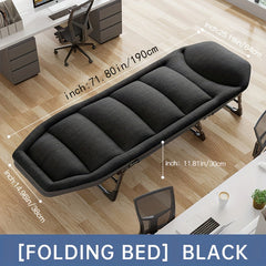 Outdoor Folding Bed Single Lounger Nap Bed For Camping Office