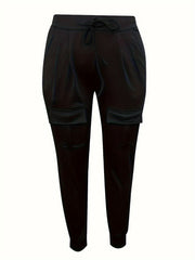 Women's Plus Fleece-Lined Tapered Pants