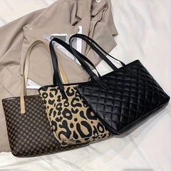 Crocodile Pattern Tote Bag Solid Shoulder Bag Women's Handbags