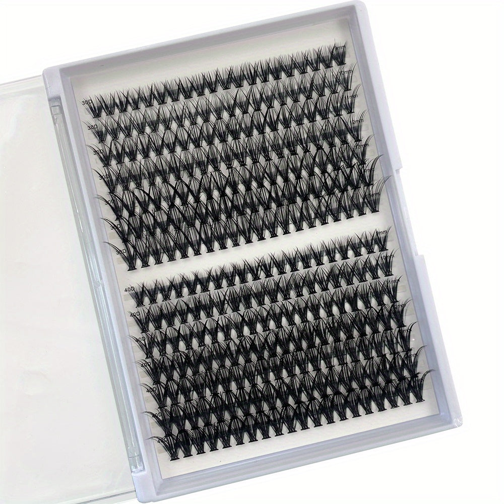 280 Clusters Lashes 30 40D 9 15mm Mix Style D Curling Lashes Extensions