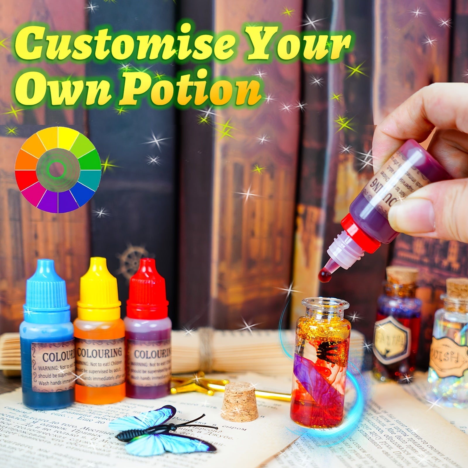 FOMOMDI DIY Wizard Potions Kit for Kids - 20 Bottles Fairy Magic