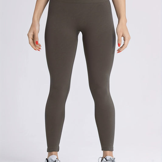 Seamless Hip Lifting Crop Pants High Waist Yoga Leggings