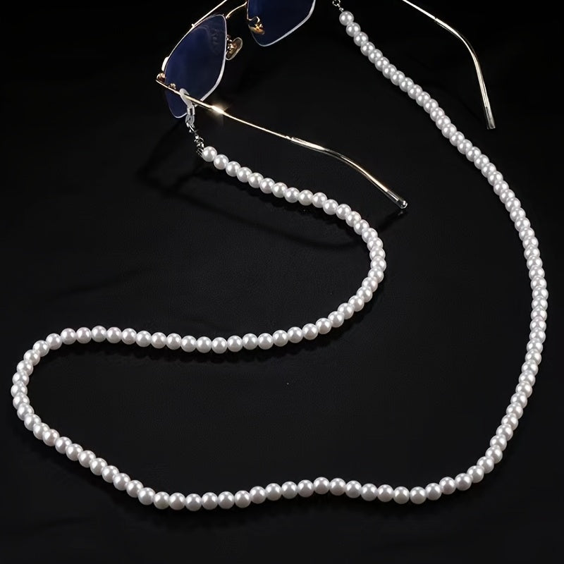 Pearl Mask Rope Glasses Chain Handmade Necklace