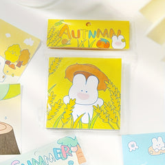 90pcs Rabbit Sticky Notes Student Square Small Sticky...