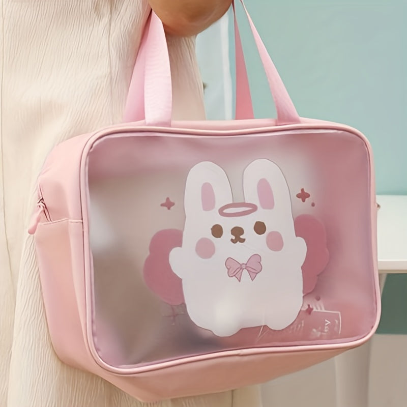 Large Capacity Cartoon Toiletry Bag Waterproof Makeup Organizer
