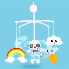 Baby Arrival Bed Bell Toy Animal Style with 360u00b0 Rotating Music Box