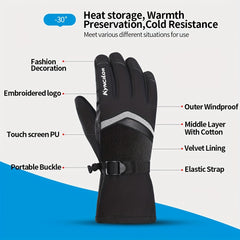 Warm Winter Skiing Gloves for Outdoor Cycling