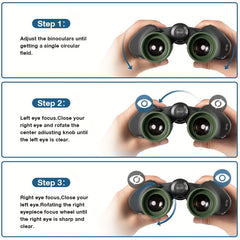 20x50 Professional Binoculars For Adults - Bird Watching Waterproof