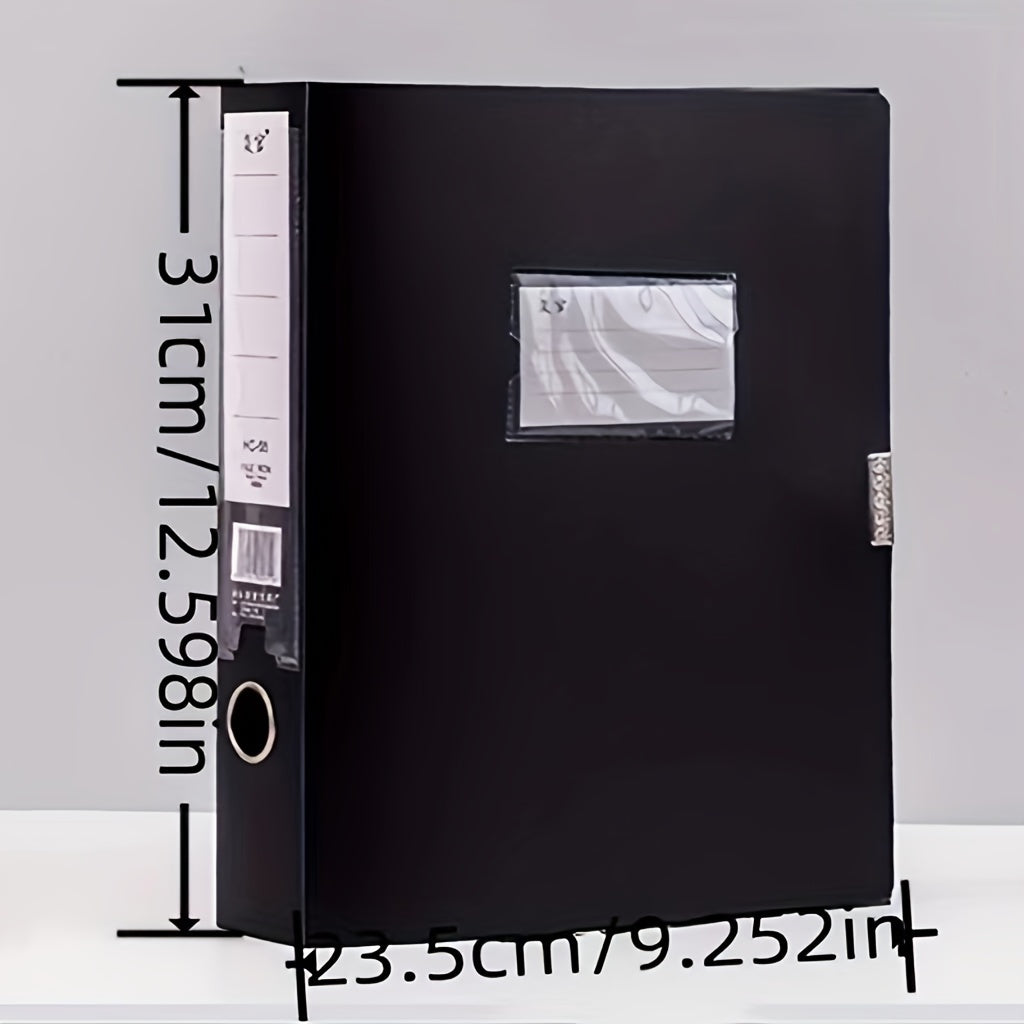 2pcs Plastic Waterproof File Box A4 File Information Box Large Capacity