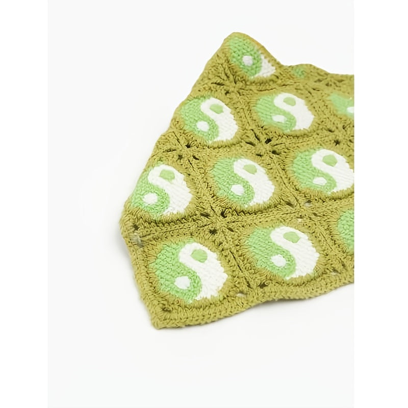 Neon Crochet Bandana Y2K Head Wrap Hair Accessory