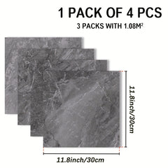 Marble Pattern Floor Stickers Set - Waterproof & Non-slip