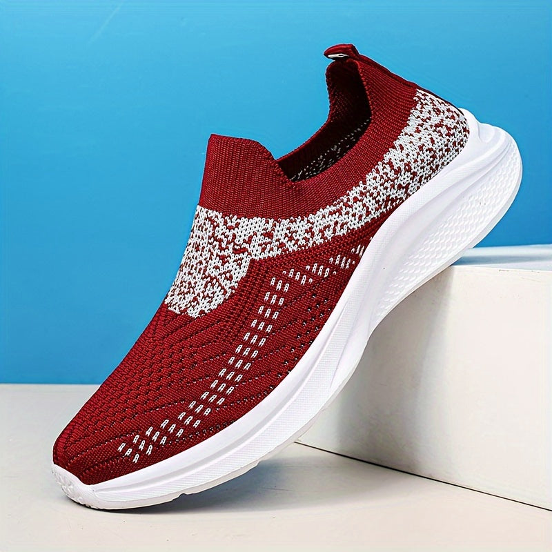 Women's Breathable Athletic Running Shoes Slip On Casual Mesh Sneakers