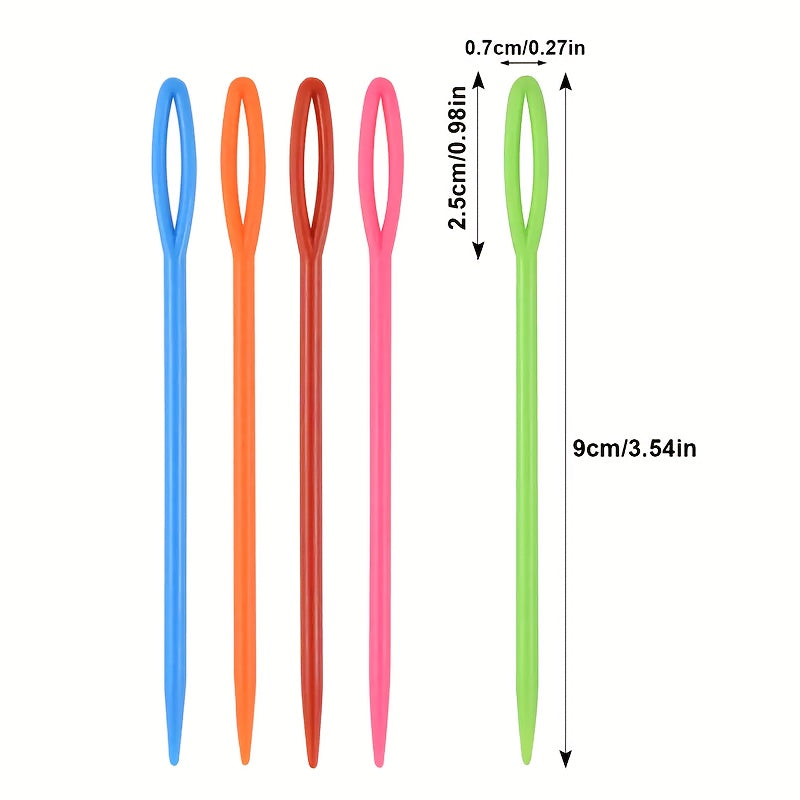 Plastic Knitting Needles Set for Sweaters - Pack of 50
