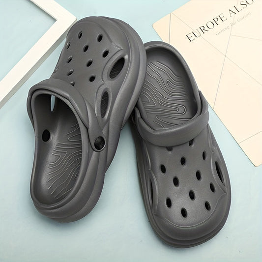 Men's Lightweight Comfy Clogs Hollow Out Non Slip Garden Shoes