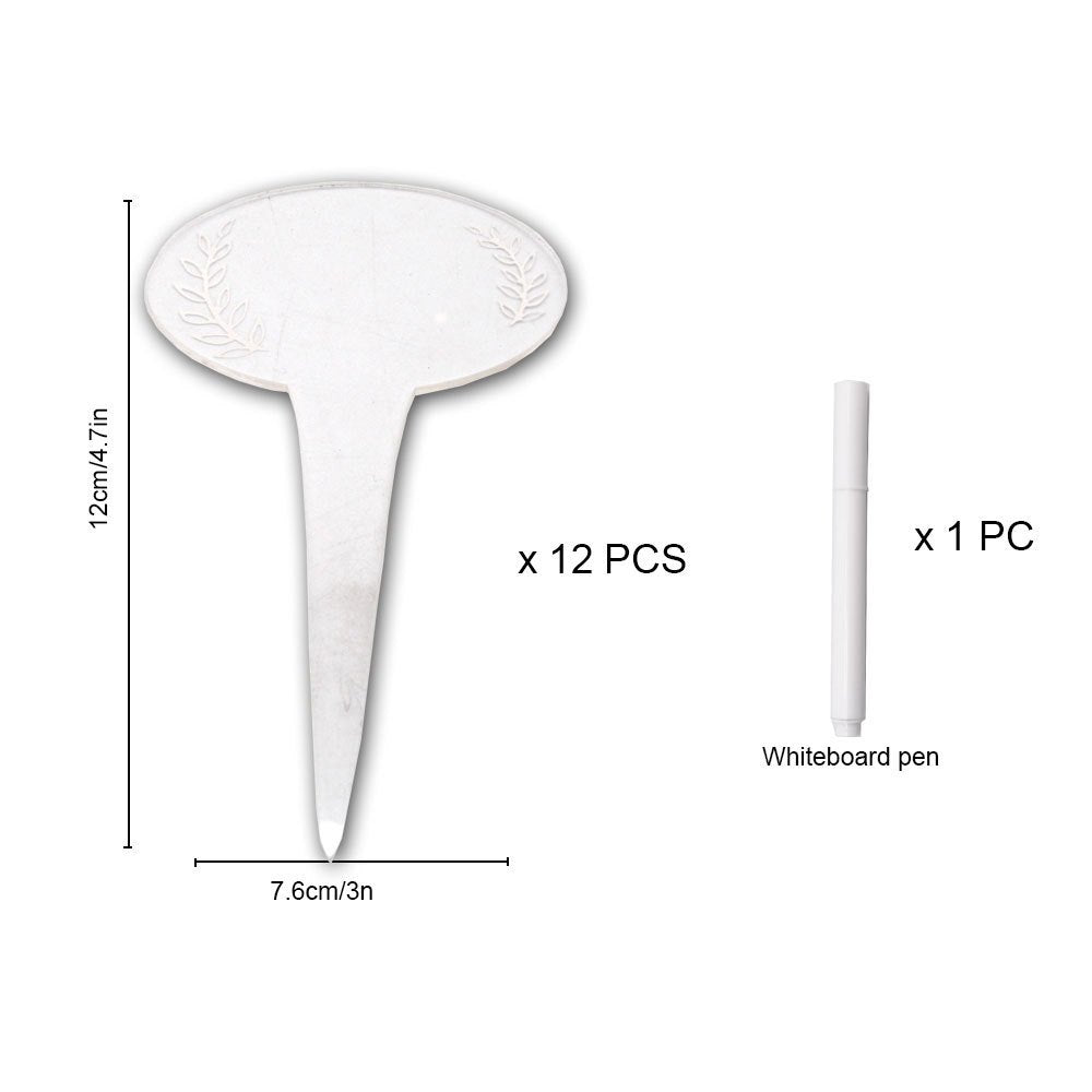 Acrylic Plant Markers Transparent Plant Cards Multifunctional Plant Labels