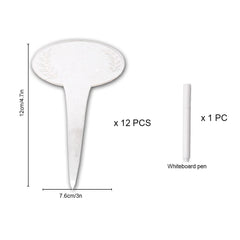 Acrylic Plant Markers Transparent Plant Cards Multifunctional Plant Labels