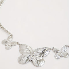 Y2K Butterfly Waist Chain Metal Belly Chain