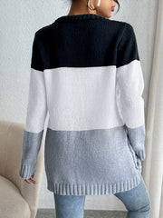 Casual Long Sleeve Cardigan For Spring & Fall Women's Clothing