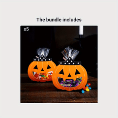 8pcs Halloween Candy Box Pumpkin Ghost Shape Gift Paper Box