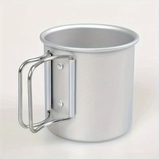Portable Folding Aluminum Water Cup for Camping Picnic Hiking