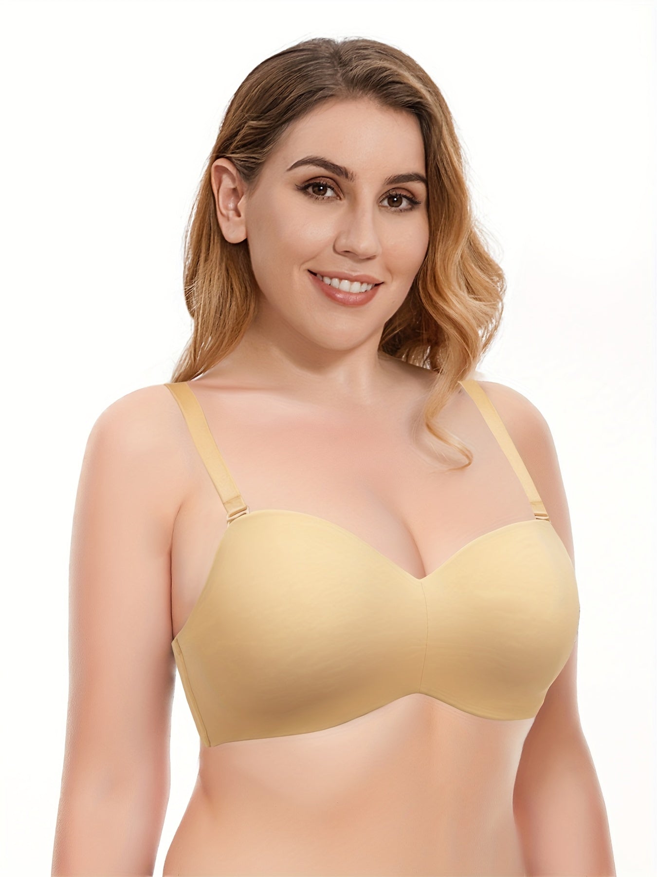  Strapless Bandeau Bra Push Up Non Padded Bralette