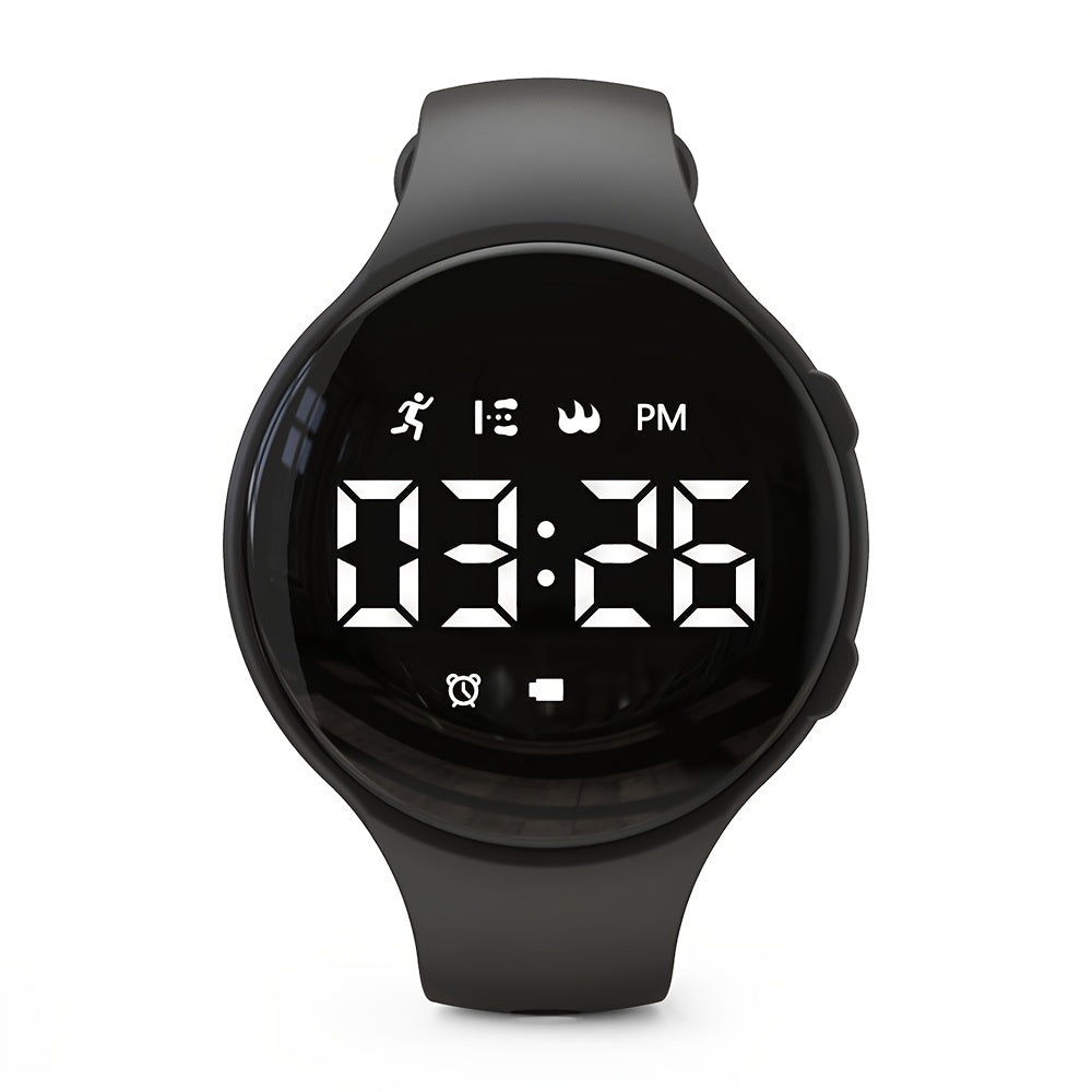 LED Pedometer Watch for Kids, Activity Tracker with Alarm Clock