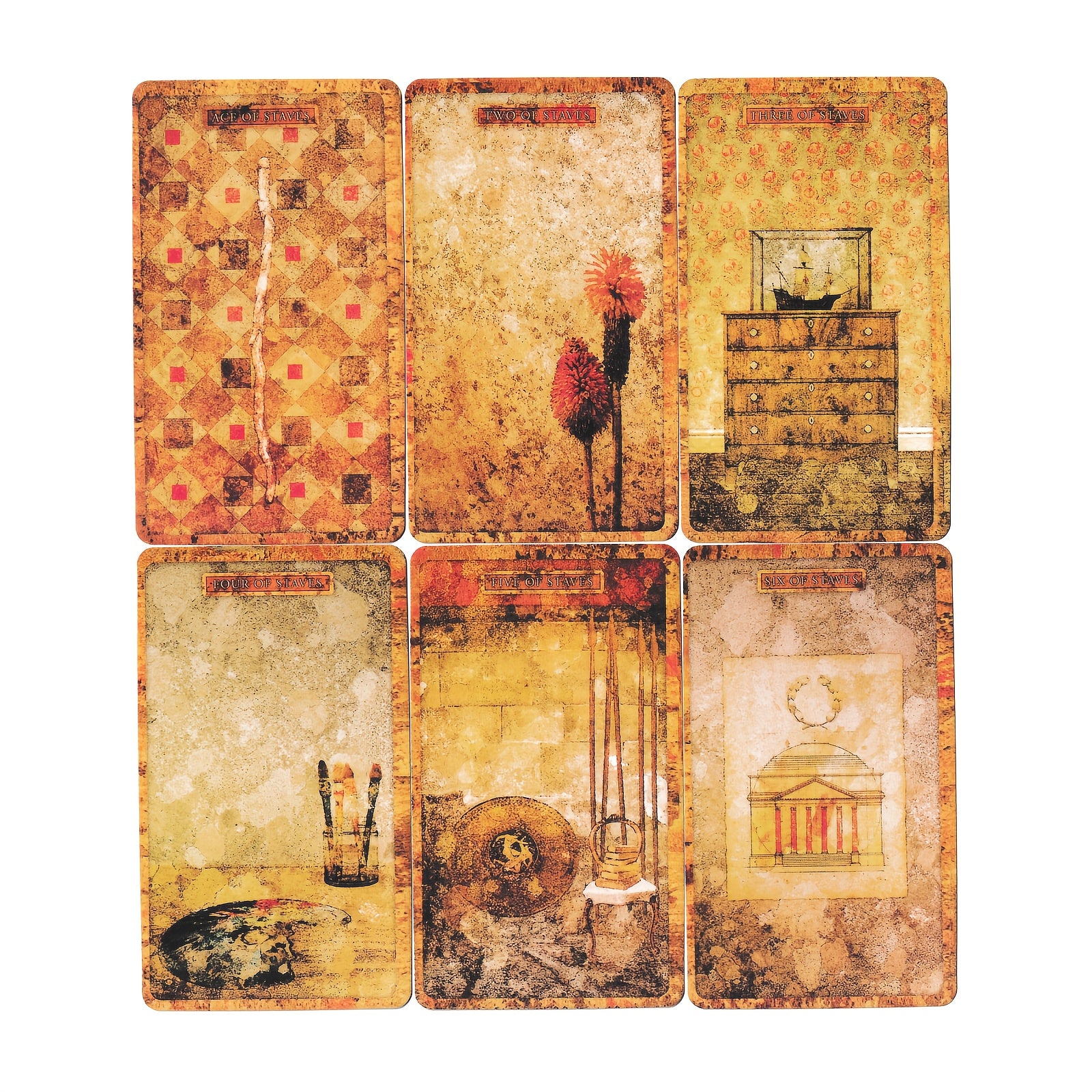 78pcs Retro Tarot Deck for Halloween Christmas Party