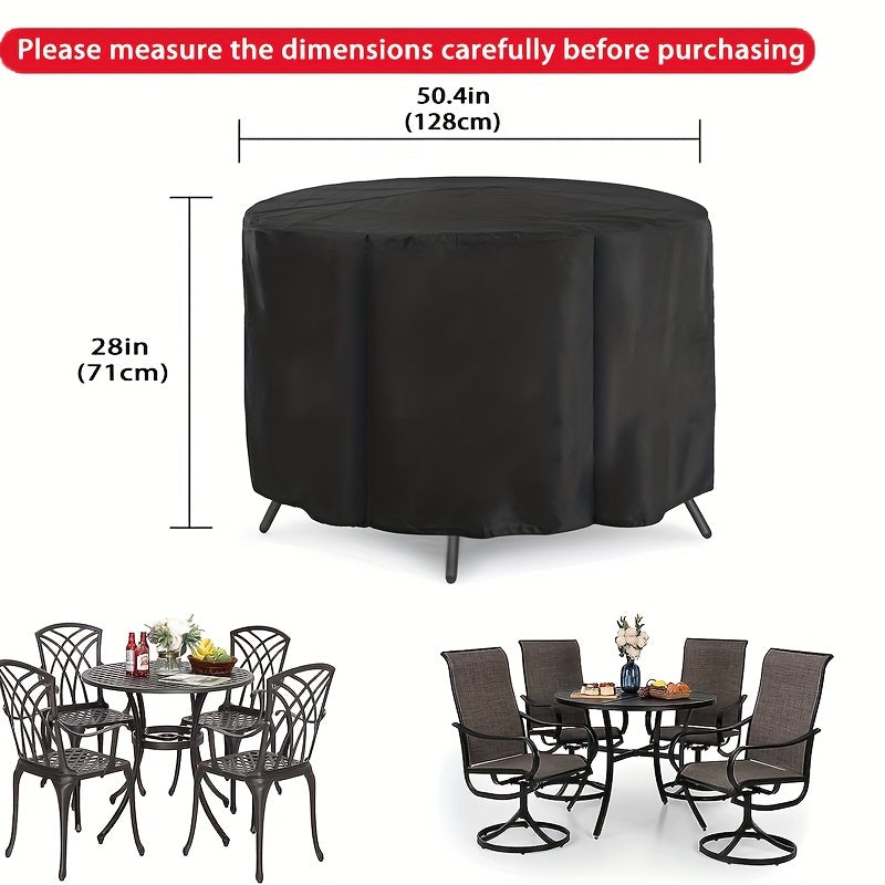 Waterproof Round Patio Furniture Cover Set UV Resistant