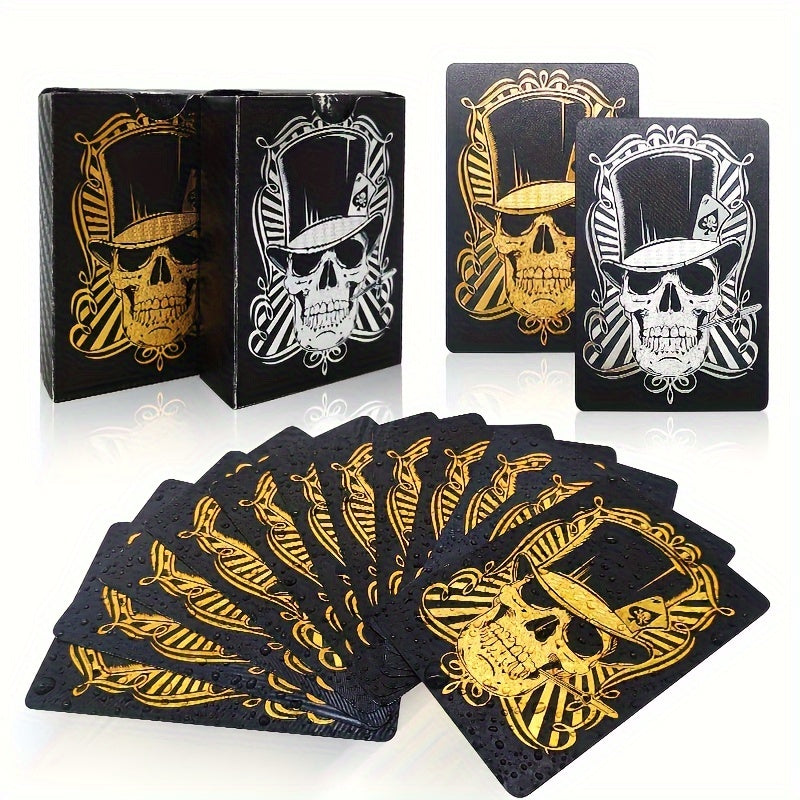 54 Foil PVC Waterproof Playing Cards Set for Card and Board Games