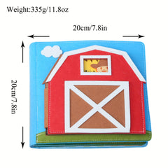 Children's Felt Puzzle Book 3D Baby Cloth Book Early Education Learning Board