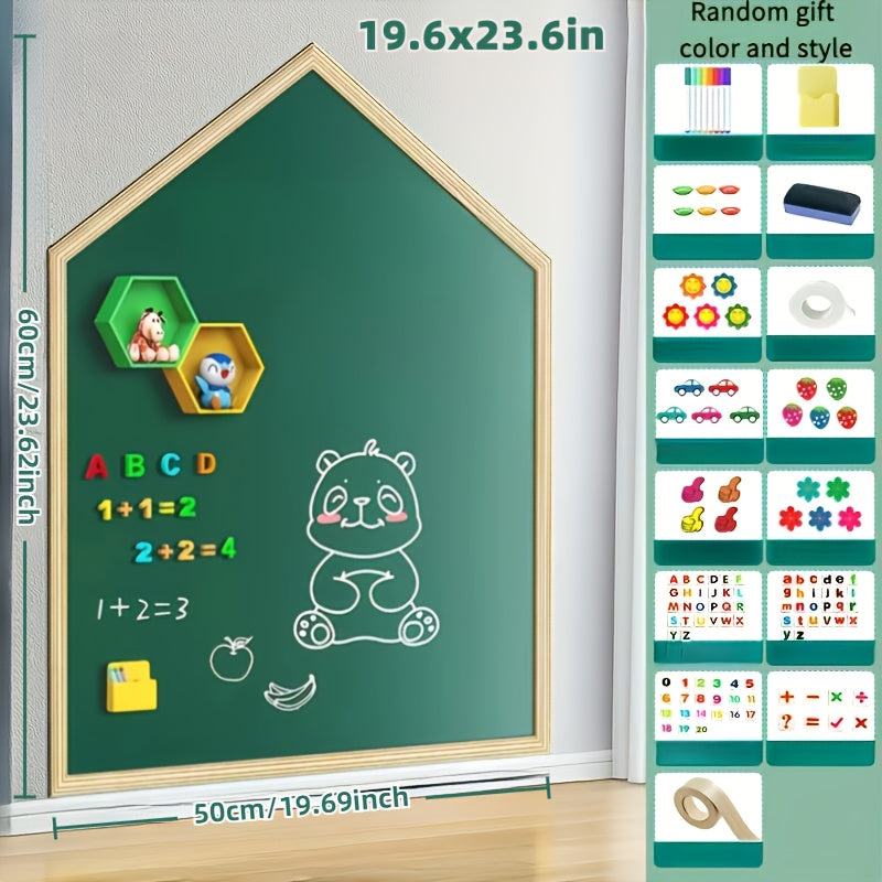 Magnetic Whiteboard 50x59 Self-Adhesive Green for Office & Study