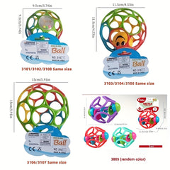 Soft Rubber Ball Toy for 3-12 Months Baby Hands Grasp Training