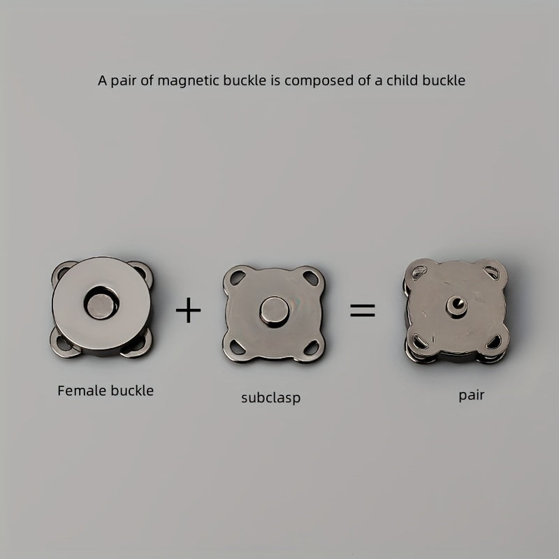 5 Pairs Magnetic Buckle Coat Bag Magnet Buckle DIY Clothing Accessories