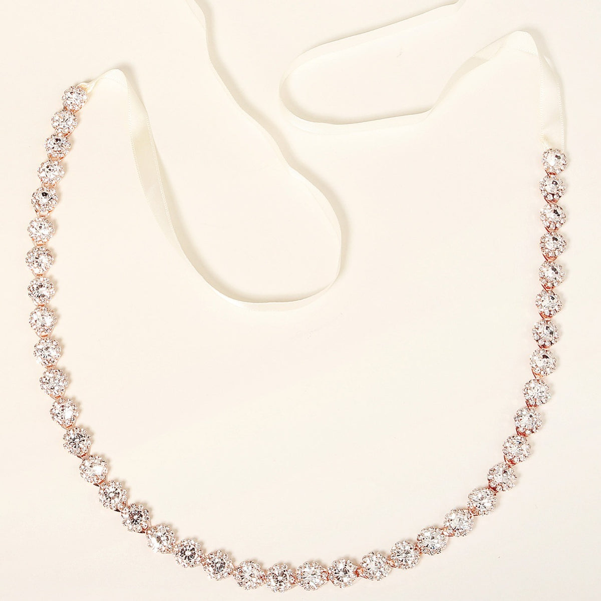 Clear Crystal Rhinestone Bridal Wedding Belt for Dresses