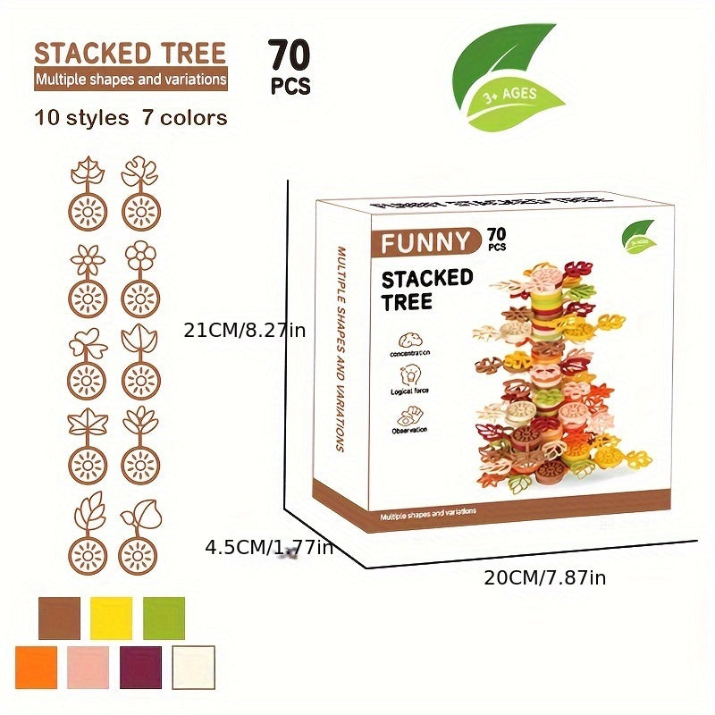 Stack & Solve Tree Toy Building Blocks