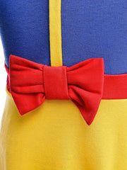 Girls Cartoon Princess Sleeveless Tank Dress Cosplay Costume Dress