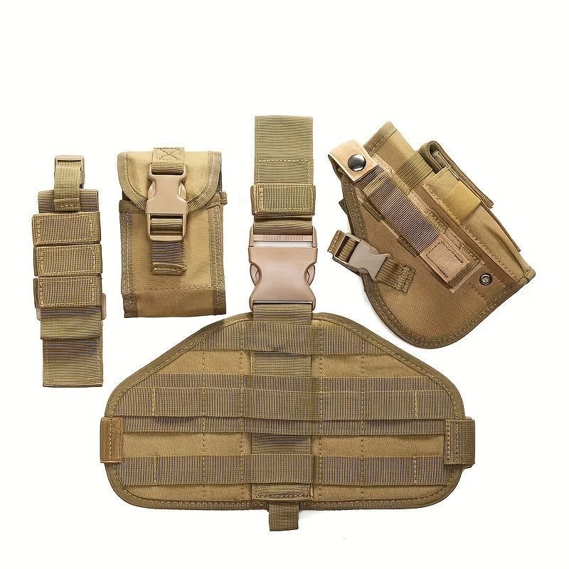 Tactical Leg Rig with MOLLE Pouches
