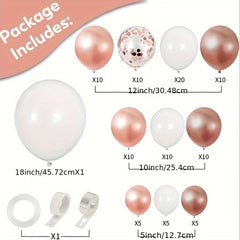 Rose Golden Balloon Arch Kit 96pcs For Birthday Wedding Party