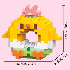3D Animals Blocks Toys Sheep Fox Chicken Samoyed Rabbit Mouse