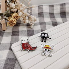 Men's Alloy Halloween Brooch for Backpacks Jeans Clothing