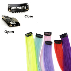 Colorful Straight Hair Extension Clip In Hairpiece