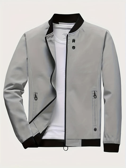 Men's Lightweight Windbreaker Jacket Zip Up Coat