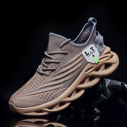  Men's Solid Blade Sneakers Breathable Soft Sole Shoes