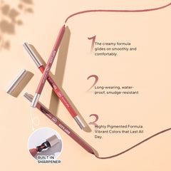 Waterproof Lip Liner Matte Pencil - Lip Plumping Cosmetics