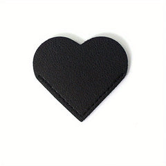 1pc 5pcs Red Orange Pink Portable Leather Heart Bookmark Protective Case