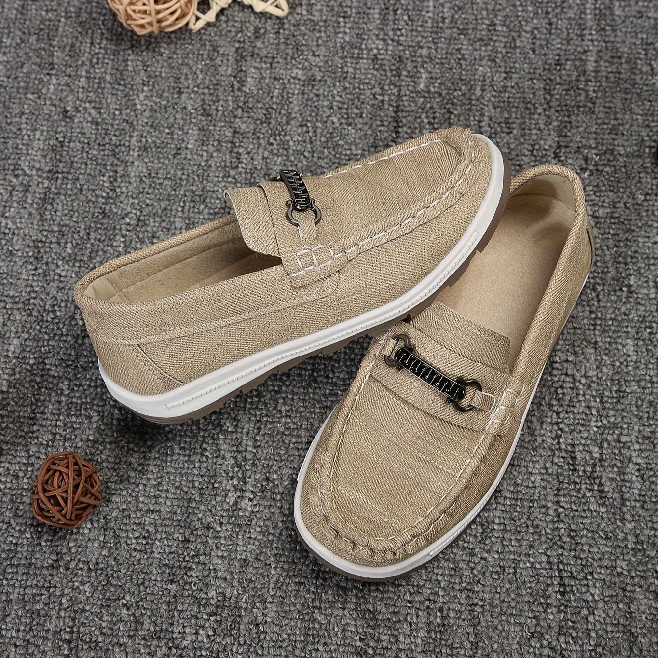 Boys' Slip On Loafer Shoes Lightweight Non Slip Flat Shoes