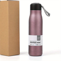 17oz Insulated Steel Water Bottle Strap Lid Keeps Drinks Cold