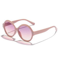 Vintage Oversized Round Sunglasses Women Sun Protection