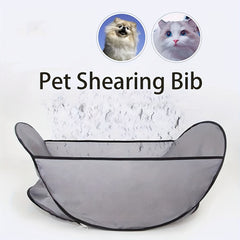 Pet Grooming Hair Cutting Bib for Dogs and Cats